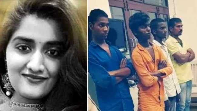 हैदराबाद गैंगरेप के चारों आरोपी मारे गए, भागने की कोशिश कर रहे चारों का पुलिस ने किया एनकाउंटर…