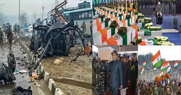 पुलवामा आतंकी हमले की पहली बरसी, श्रीनगर के लेथपुरा कैंप में स्थित स्मारक पर शहीदों को दी गई श्रद्धांजलि