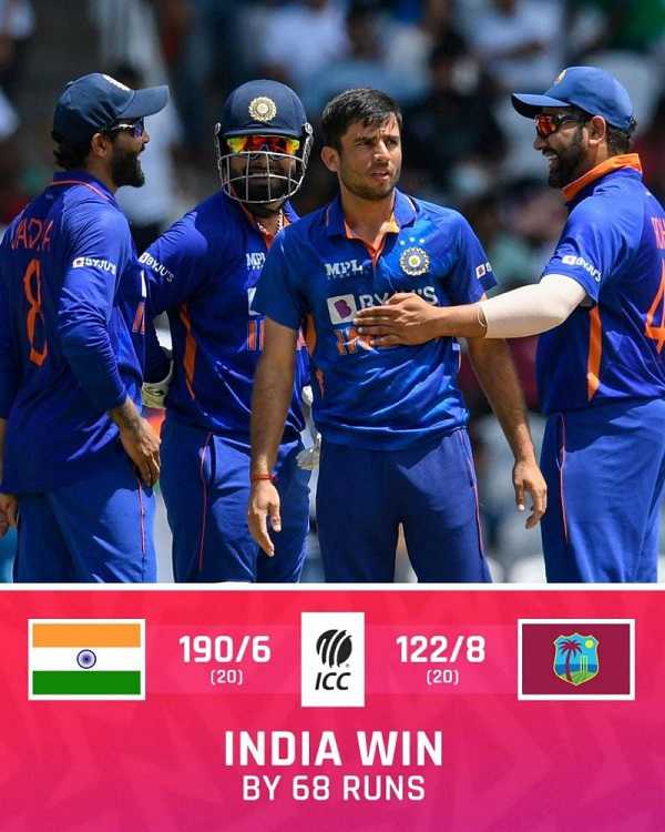 टीम इंडिया ने पांच मैचों की टी-20 सीरिज का पहला मैच जीता