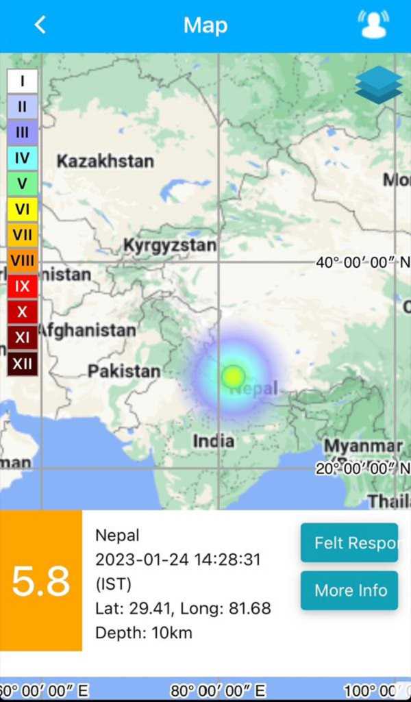 उत्तर भारत के कई इलाकों में भूकंप के झटके, नेपाल भारत और चीन तक डोली धरती