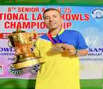 8वीं राष्ट्रीय लॉन बॉल चैंपियनशिप में झारखंड के सुनील बहादुर को मिला बेस्ट लॉन बॉल्स मेल प्लेयर का खिताब