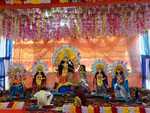 बसिया प्रखंड के कलिगा में श्री चैती दुर्गा पूजा पंडाल का किया गया उद्घाटन
