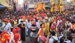 गुमला में रामनवमी की विशाल और भव्य शोभायात्रा निकाली गई, उमड़ा जन सैलाब