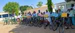 उत्क्रमित उच्च विद्यालय आंगो के बच्चों ने साईकिल रैली के माध्यम से चलाया गया जागरूकता अभियान