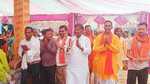 रामनवमी मेला सह अखंड यज्ञ महोत्सव में शामिल हुए अर्जुन मुंडा